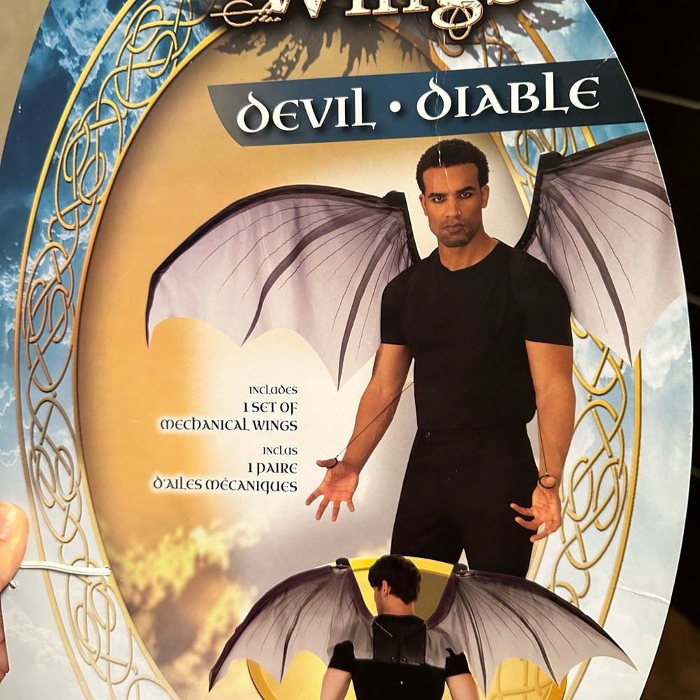 Devil/Demon mask + movable wings - Picture 5 of 5